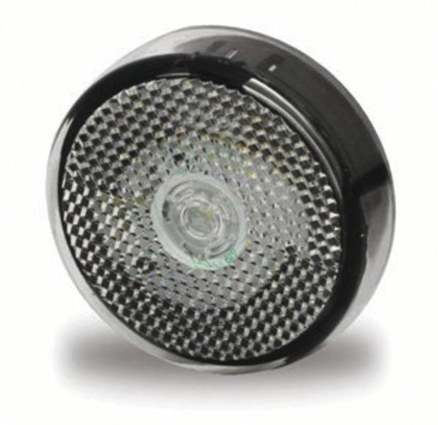 LED-markeringslys, 12V, 1W, klart, 700 mm kabel, IP67