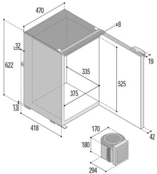 Kompr.Kühlschrank C75LAsc