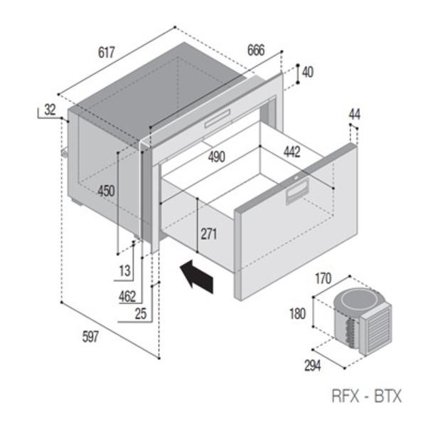 Gefrierschublade DW70 BTX