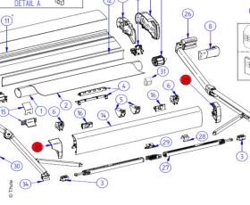 LH + RH Endc.Leadr.9200whit