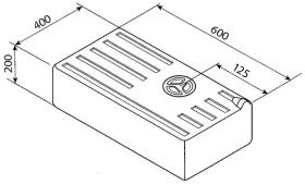 Wassertank 47L 600mm 4-17